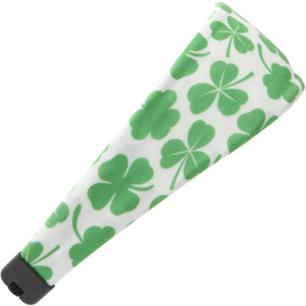 Hipsy Adjustable Spandex St Patrick's Day Green Shamrocks Xflex Headband - Picture 4 of 7